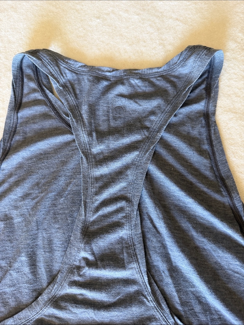 lululemon athletica Charcoal Gray Racerback Swing Tank - Picture 2 of 3